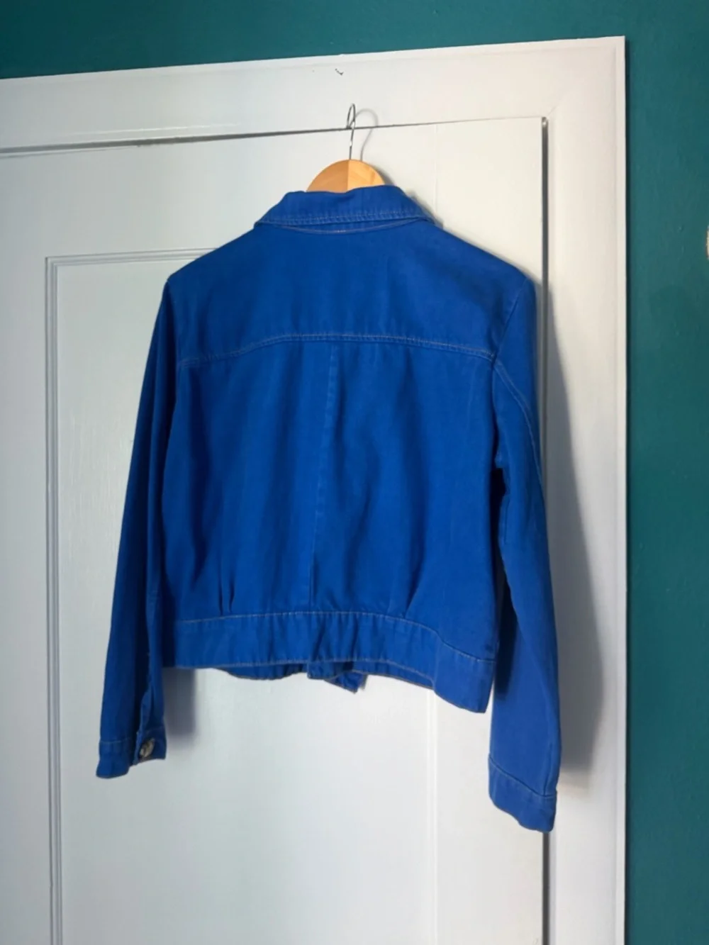 Free People Blue Eisenhower Slouchy Denim Jacket - Picture 6 of 6
